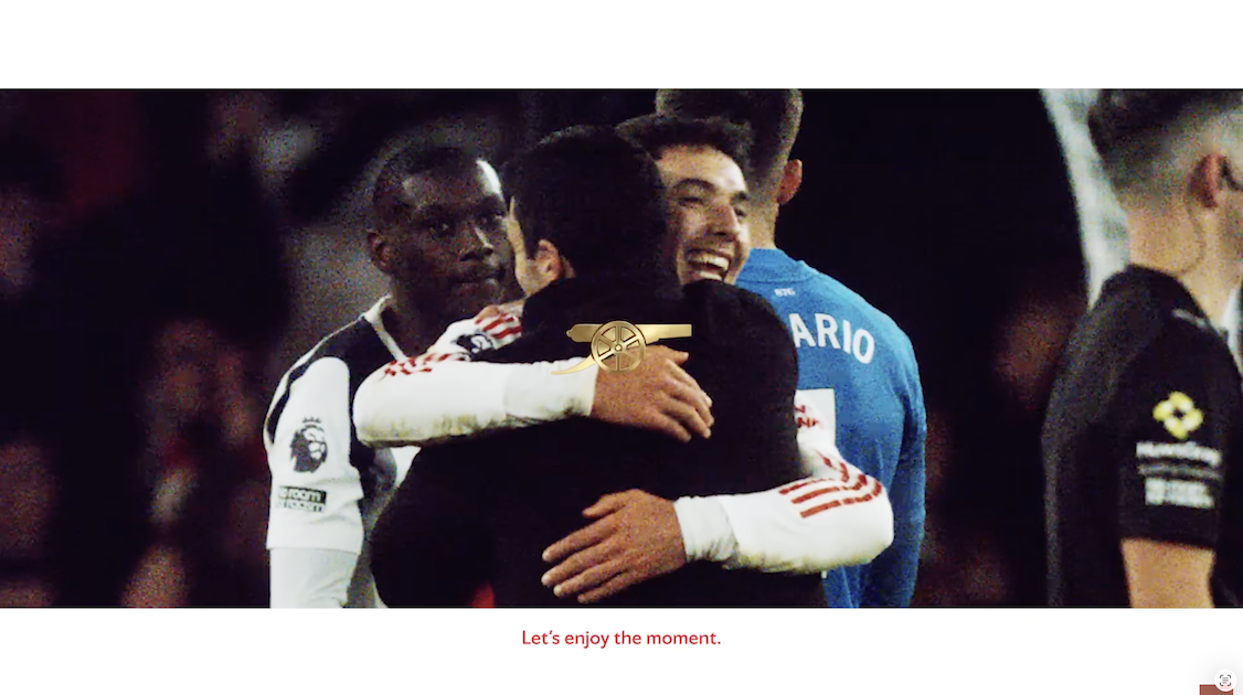 Let’s enjoy the moment.